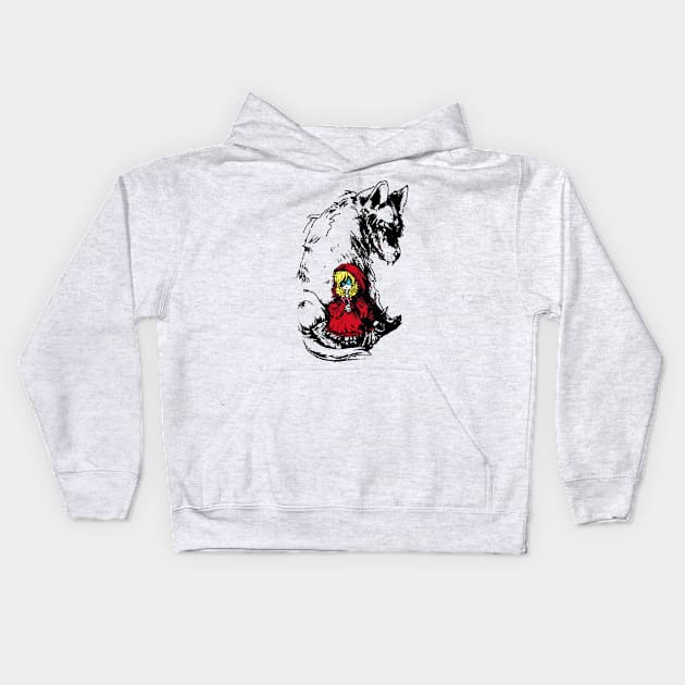 The Red Riding Hood & The Wolf Kids Hoodie by ShadesArts